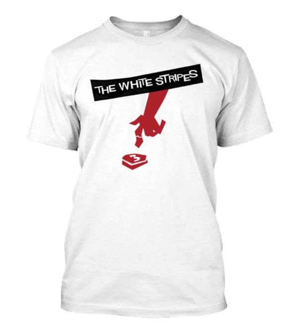 Jack White The White Stripes Let's Shake Hands Album Rock Band Merchandise T-Shirt