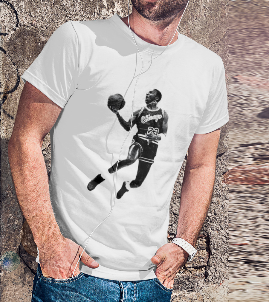 Jordan Chicago 23 Basketball Jump Pose T-Shirt