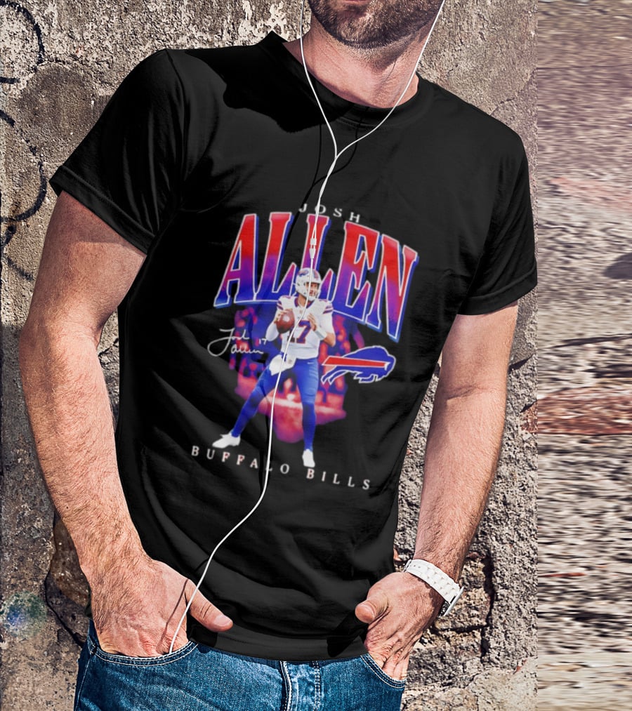 Josh Allen Buffalo Bills 17 Signature Player T-Shirt