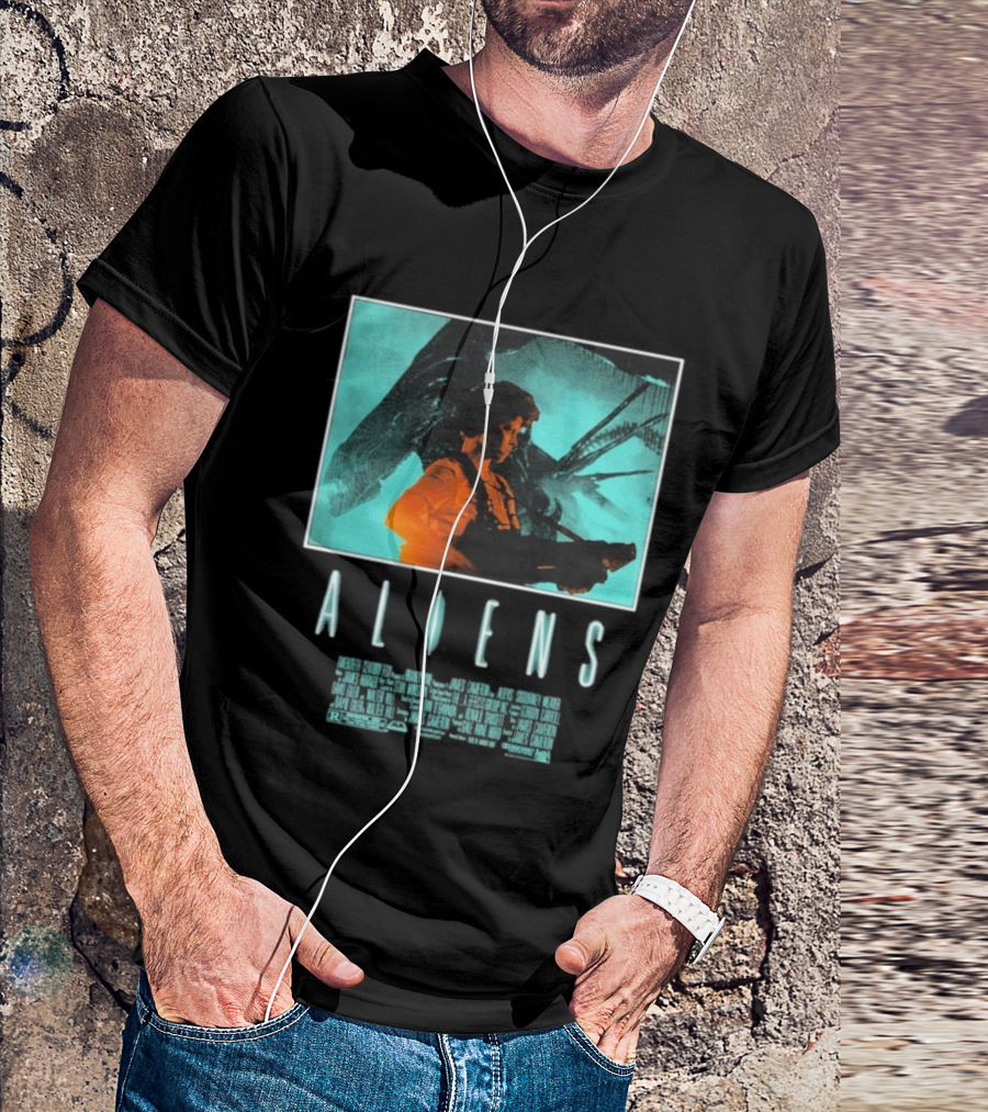 Aliens Ripley Movie Sci-Fi Iconic Art T-Shirt