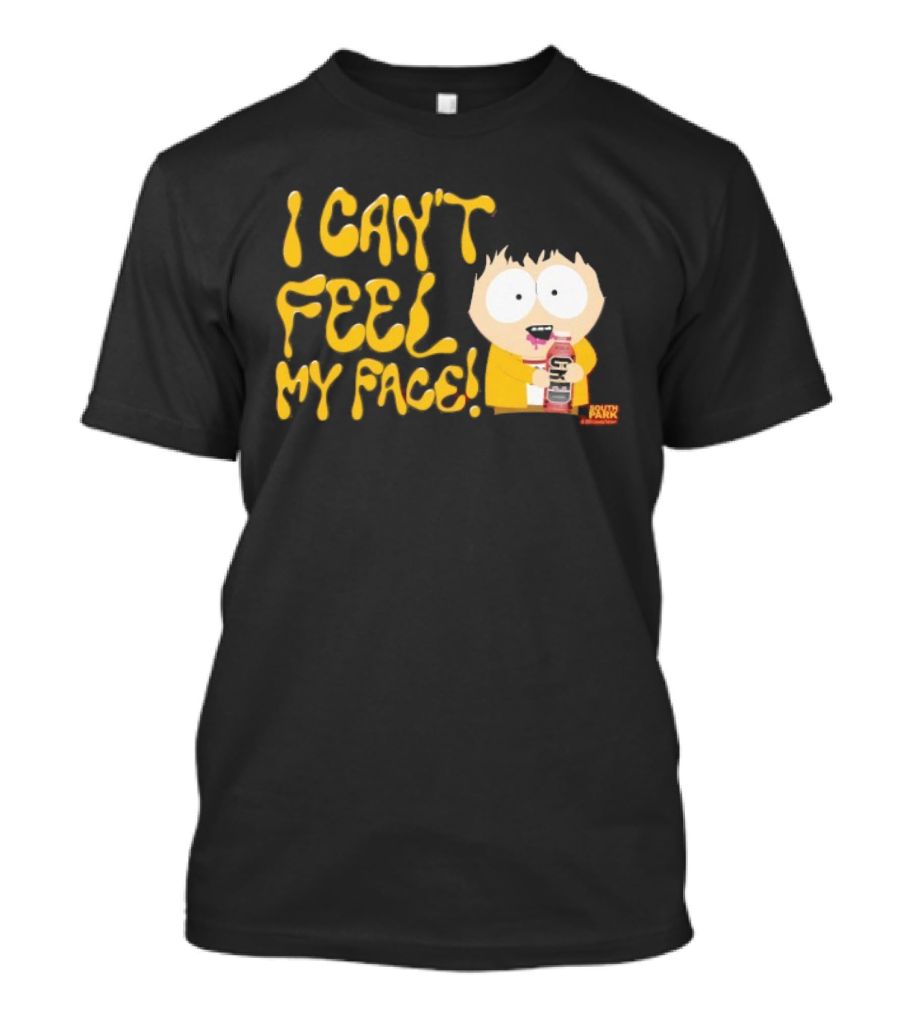 South Park I Can't Feel My Face Character Holding Drink T-Shirt
