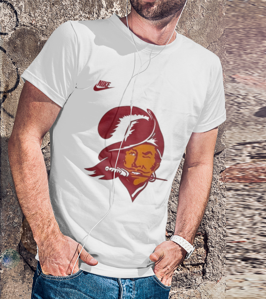 Tampa Bay Buccaneers Nike Bucco Bruce Iconic Vintage Logo T-Shirt