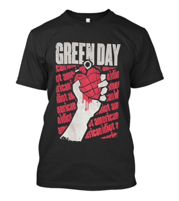 Green Day American Idiot Heart Hand Grenade T-Shirt