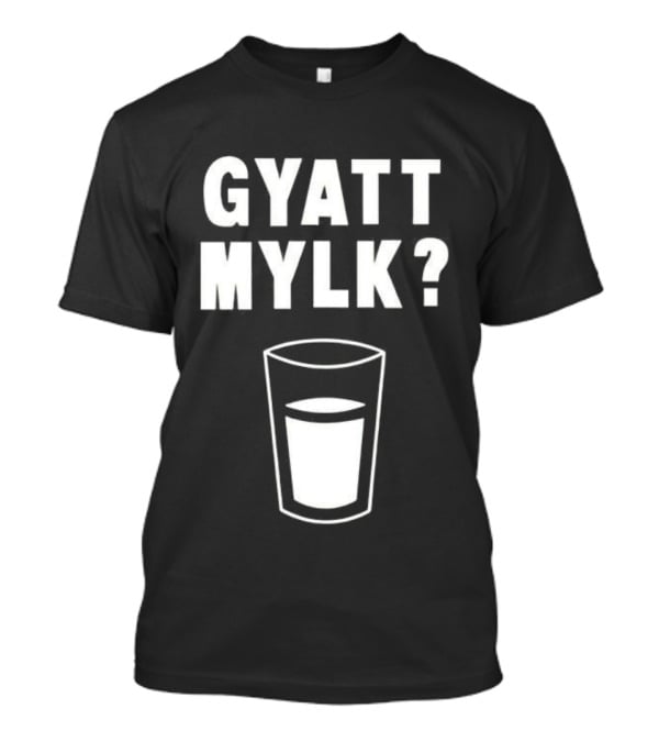 GYATT MYLK Question Mark Glass Of Milk T-Shirt