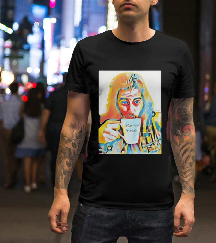 Jonathan Roumie What Would Jesus Do Art Colorful Portrait T-Shirt