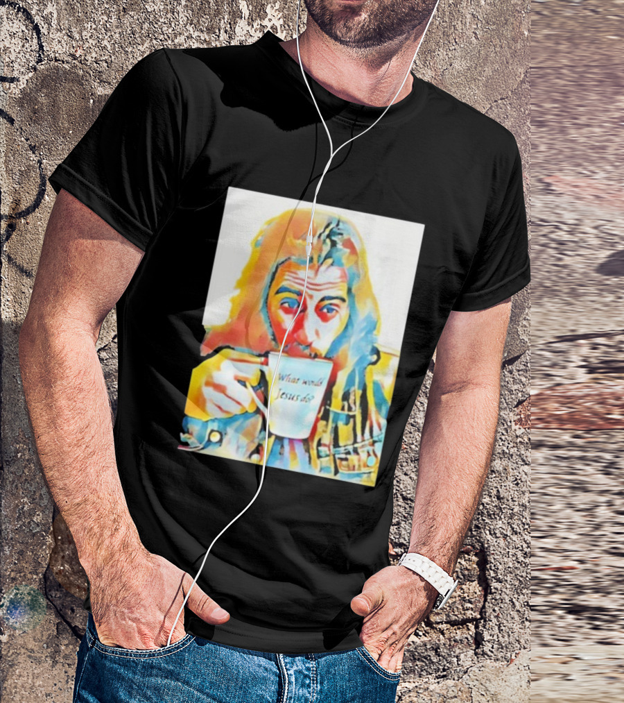 Jonathan Roumie What Would Jesus Do Art Colorful Portrait T-Shirt