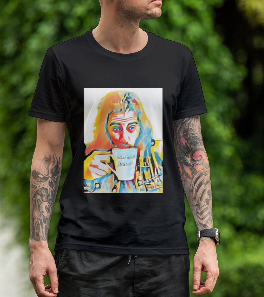 Jonathan Roumie What Would Jesus Do Art Colorful Portrait T-Shirt