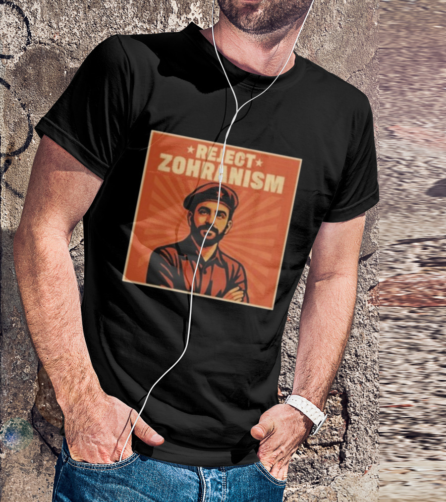 REJECT ZOHRANISM Retro Revolution Style Image T-Shirt