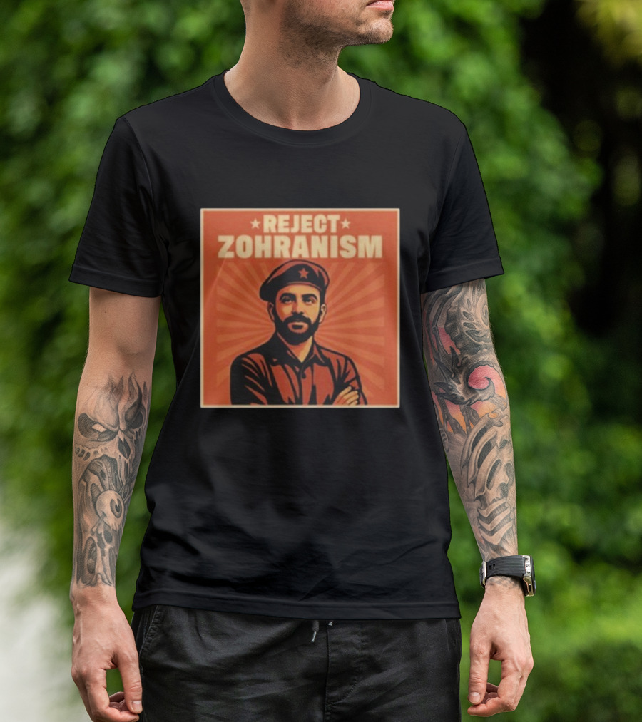 REJECT ZOHRANISM Retro Revolution Style Image T-Shirt