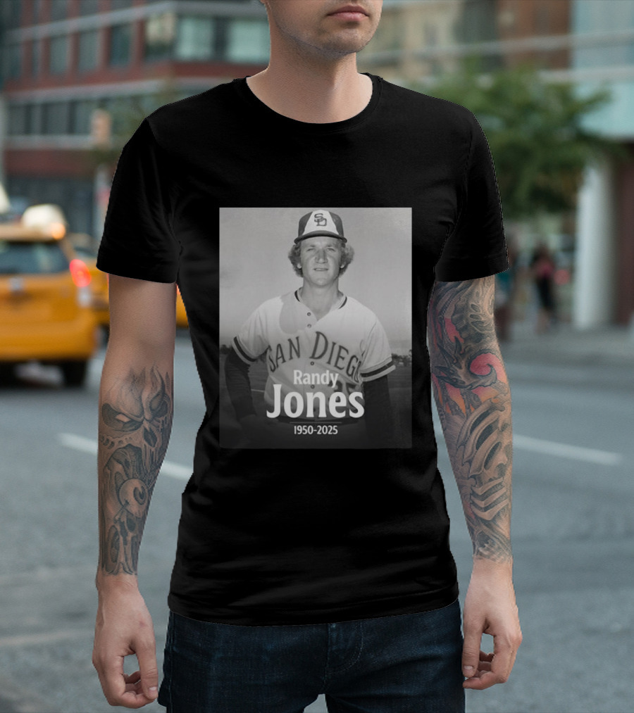 San Diego Randy Jones 1950-2025 SD Padres Baseball Legend T-Shirt