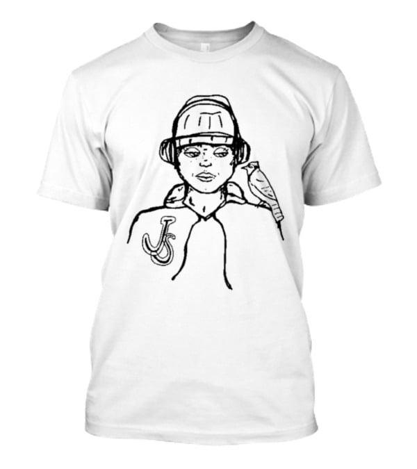 Jason Schmidt Baseball Cap Bird Portrait JSM T-Shirt