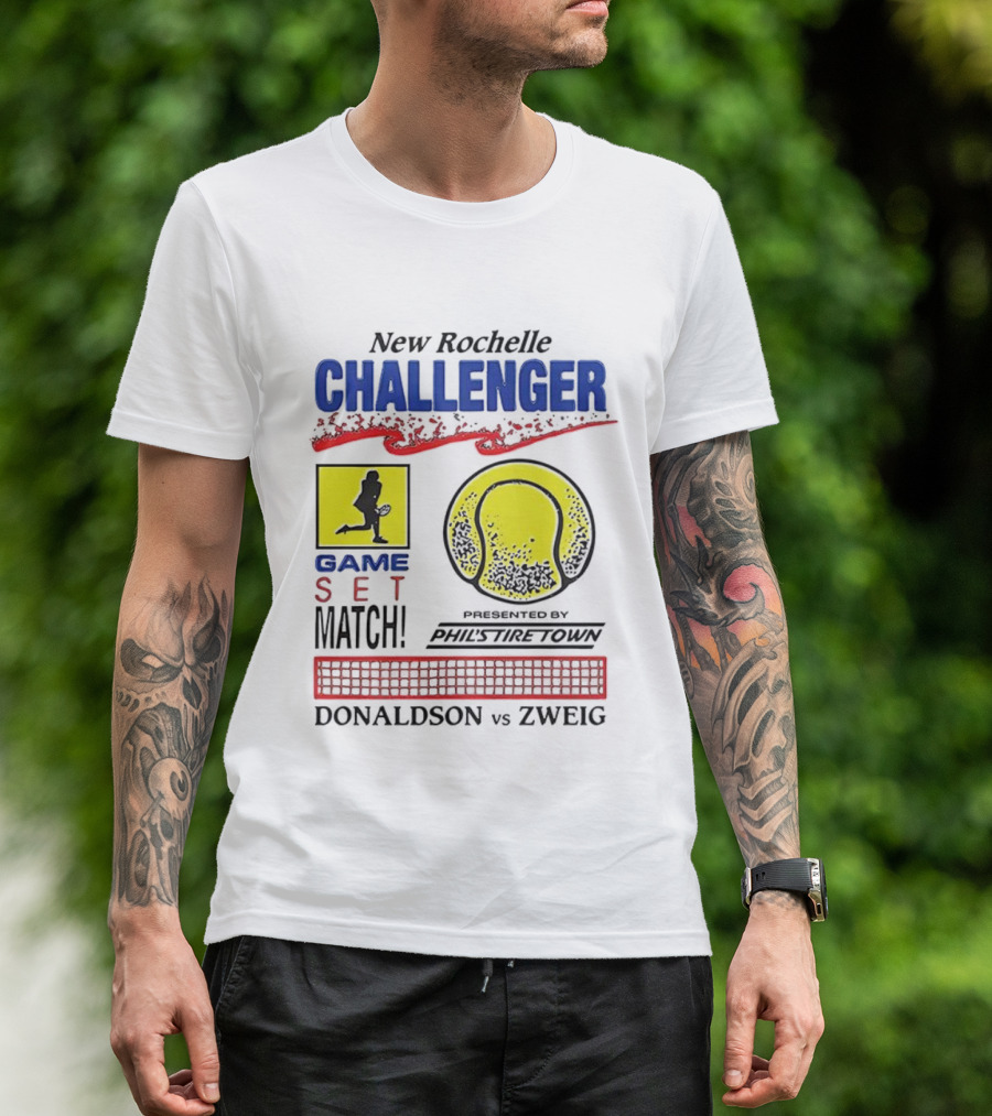 New Rochelle Challenger Game Set Match Tennis Tournament Donaldson Zweig Invitational T-Shirt