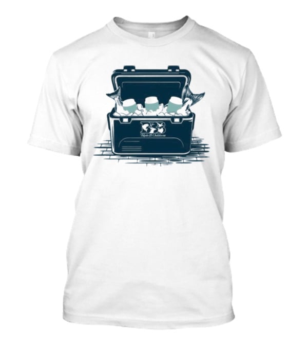 Triple B Outdoors Cooler Shark Pirate Theme Ocean Adventure T-Shirt