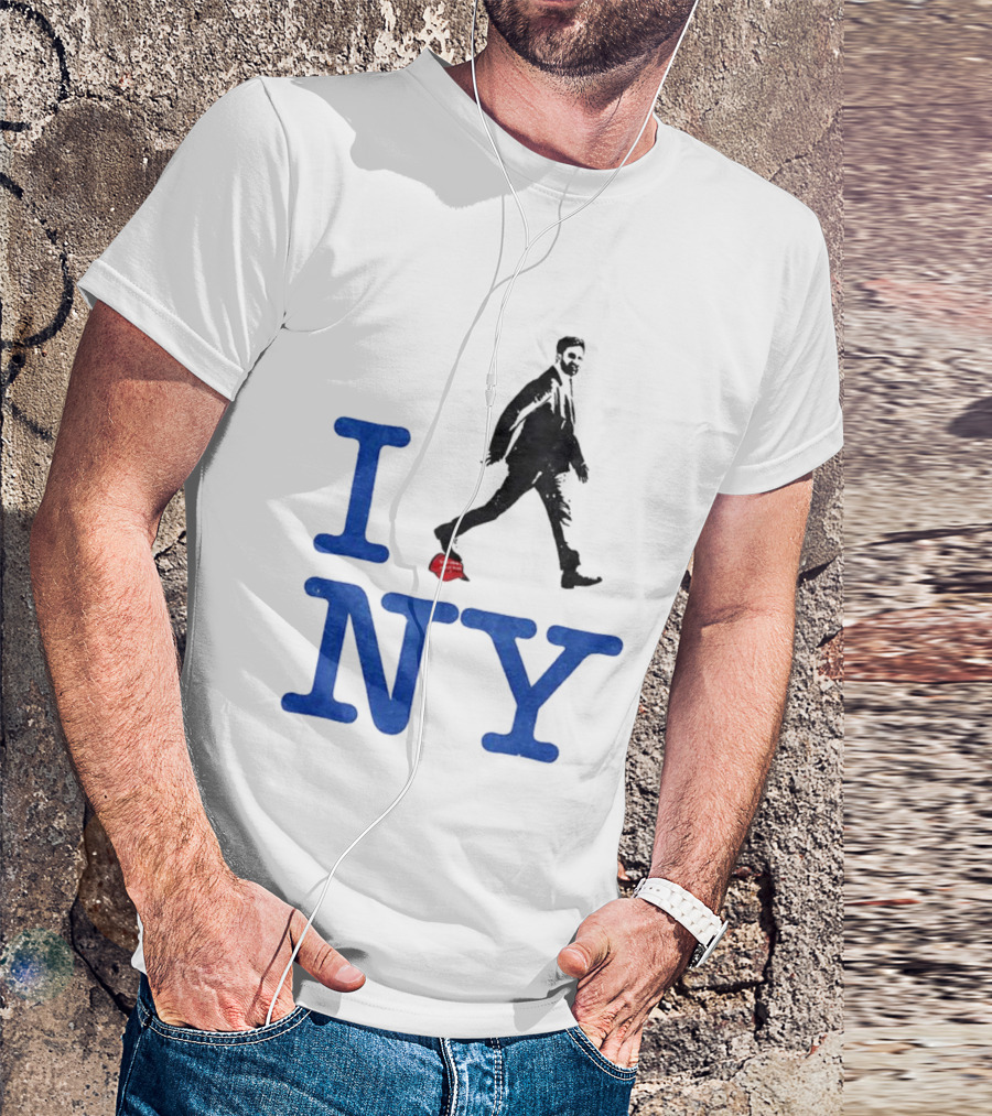 I Love NY Zohran Mamdani Walking Silhouette T-Shirt