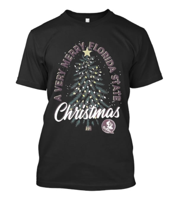 A Very Merry Florida State Christmas Tree Seminoles Football T-Shirt