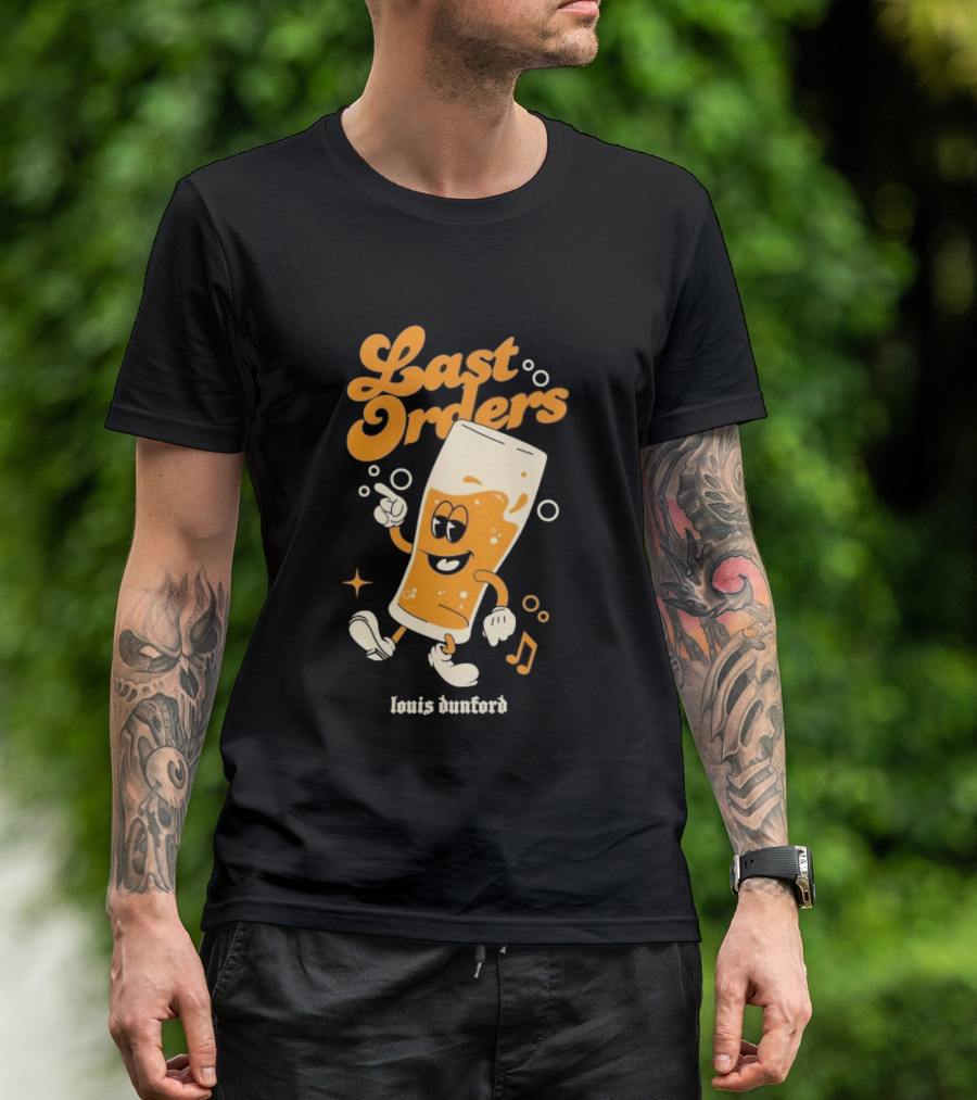 Louis Dunford Last Orders Be Lucky Animated Beer Glass T-Shirt