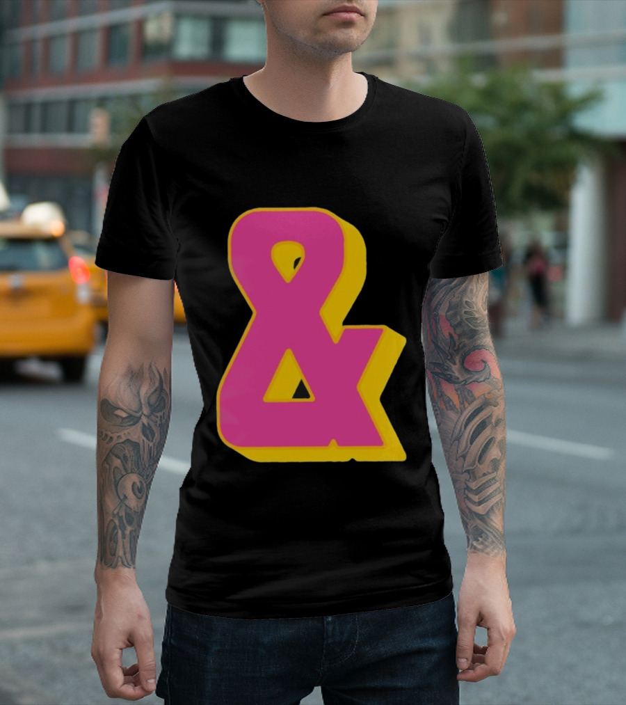 Bastille Presents Faded Ampersand Retro Style T-Shirt