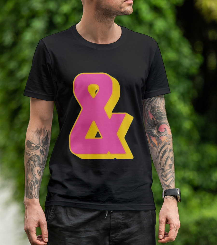 Bastille Presents Faded Ampersand Retro Style T-Shirt