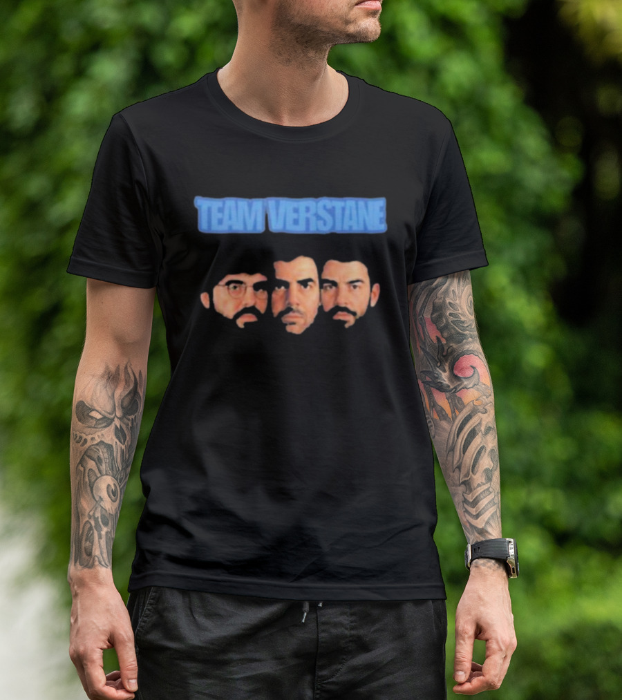 TEAM VERSTANE FACES WITH THREE CHARACTERS T-Shirt