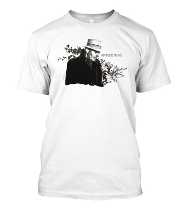 Benmont Tench The Melancholy Season Floral Style Fedora Portrait T-Shirt