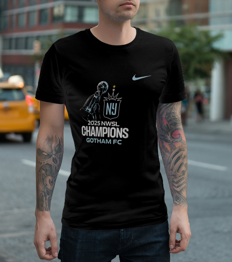 2025 NWSL Champions NJ Gotham FC New Jersey Soccer Victory T-Shirt