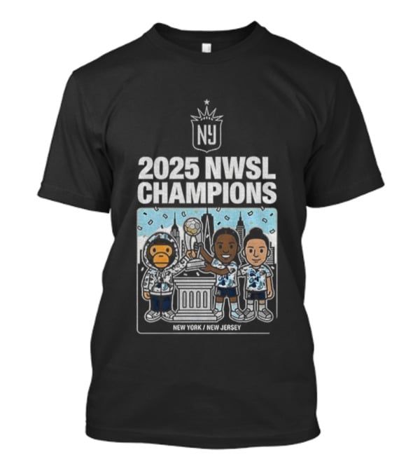 NJ NY Gotham FC X BAPE 2025 NWSL Champions Victory Celebration New York New Jersey T-Shirt