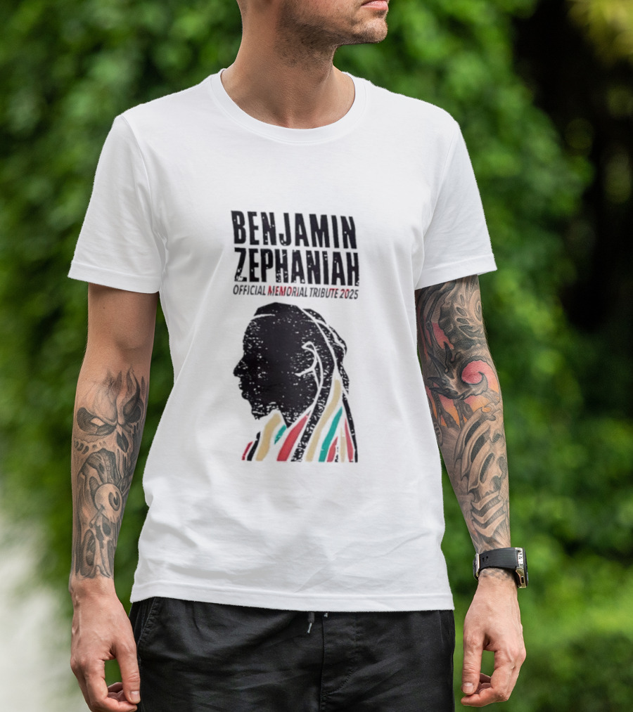 Benjamin Zephaniah 2025 Memorial Tribute T-Shirt