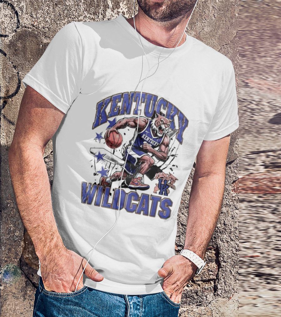Kentucky Wildcats Basketball Mascot UK Team Wildcats T-Shirt