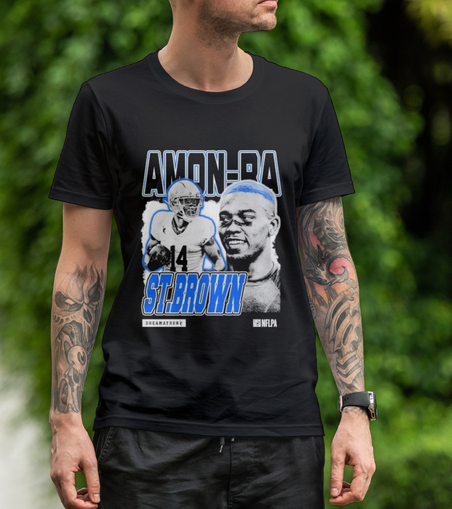 Amon-Ra St. Brown Dreamathon 14 Football Aesthetic T-Shirt