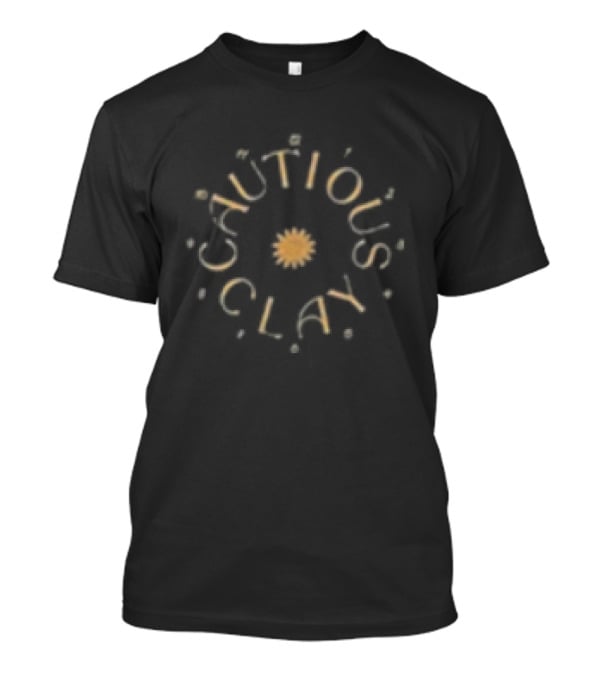 Cautious Clay The Hours Tour 2025 Sunburst Circular Text T-Shirt