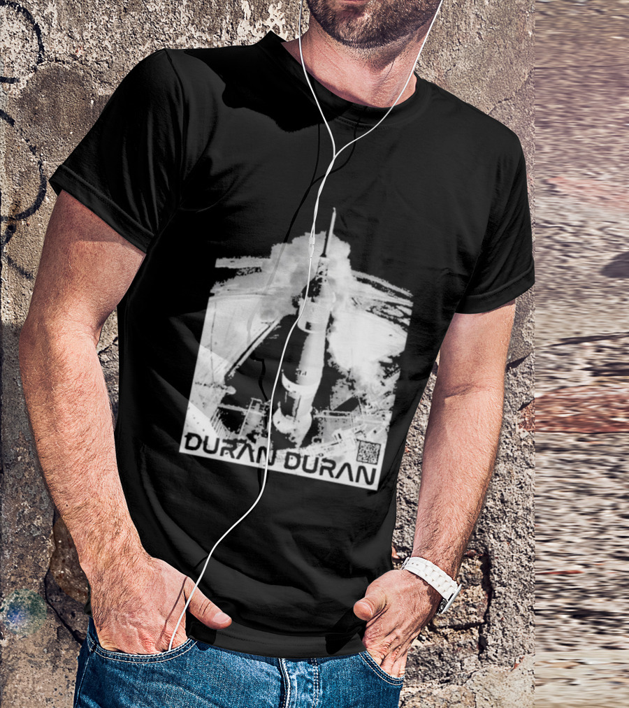 Duran Duran Rocket Launch Space Exploration Music Theme T-Shirt