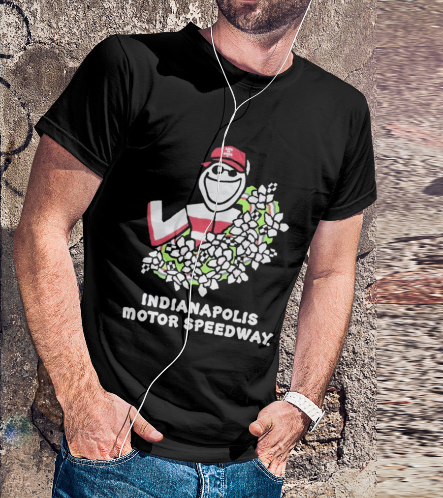 Indianapolis Motor Speedway Life Is Good Racing Wreath T-Shirt