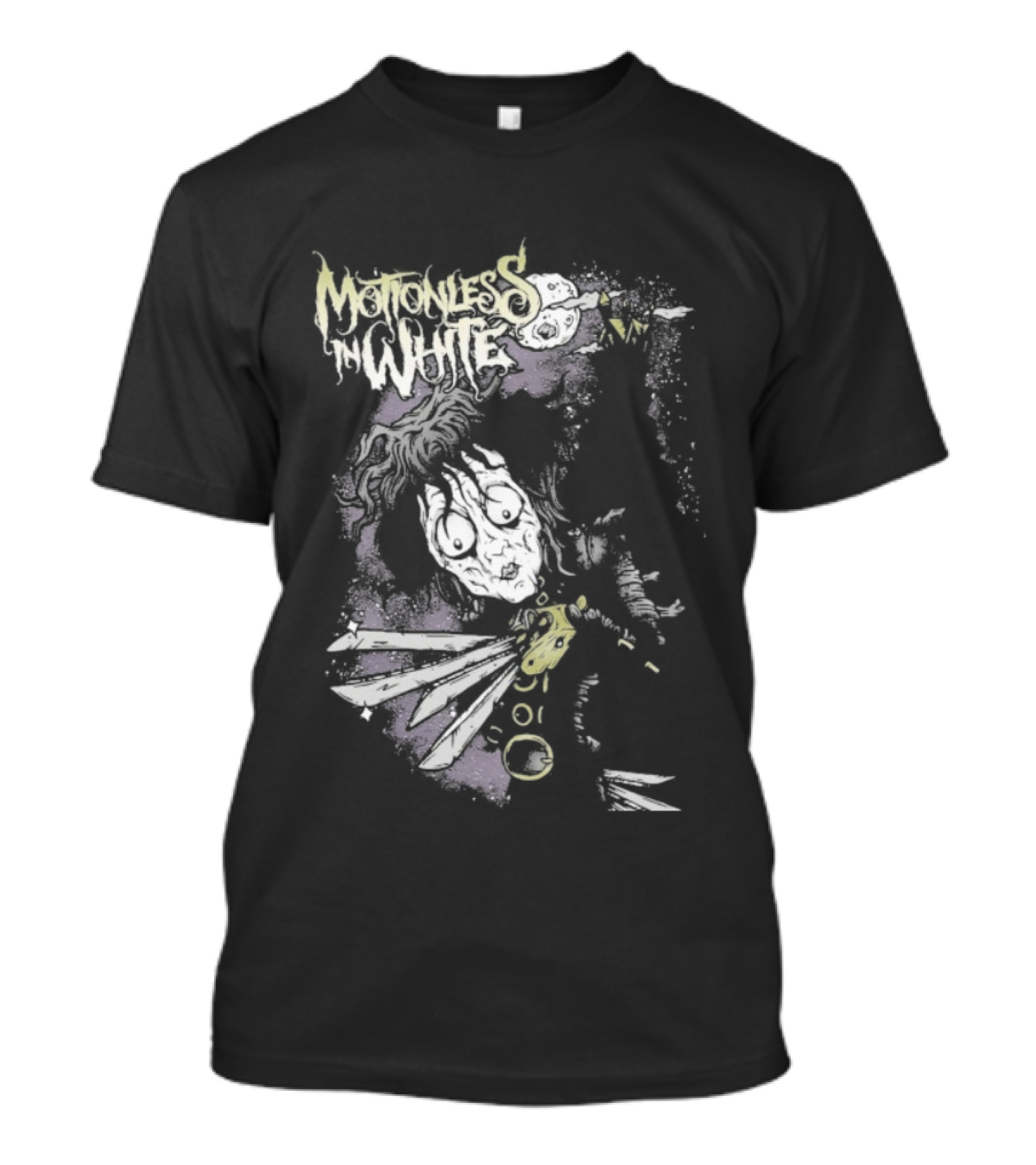 Motionless In White Edward Scissorhands Skeleton Punk Aesthetic T-Shirt