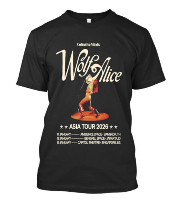 Collective Minds Wolf Alice Asia Tour 2026 Bangkok Jakarta Singapore T-Shirt
