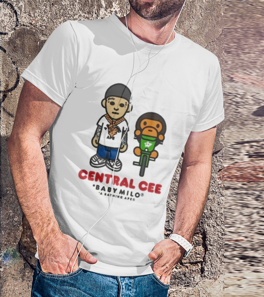 BAPE SYNA Central Cee Baby Milo A Bathing Ape Hip-Hop Streetwear Character T-Shirt