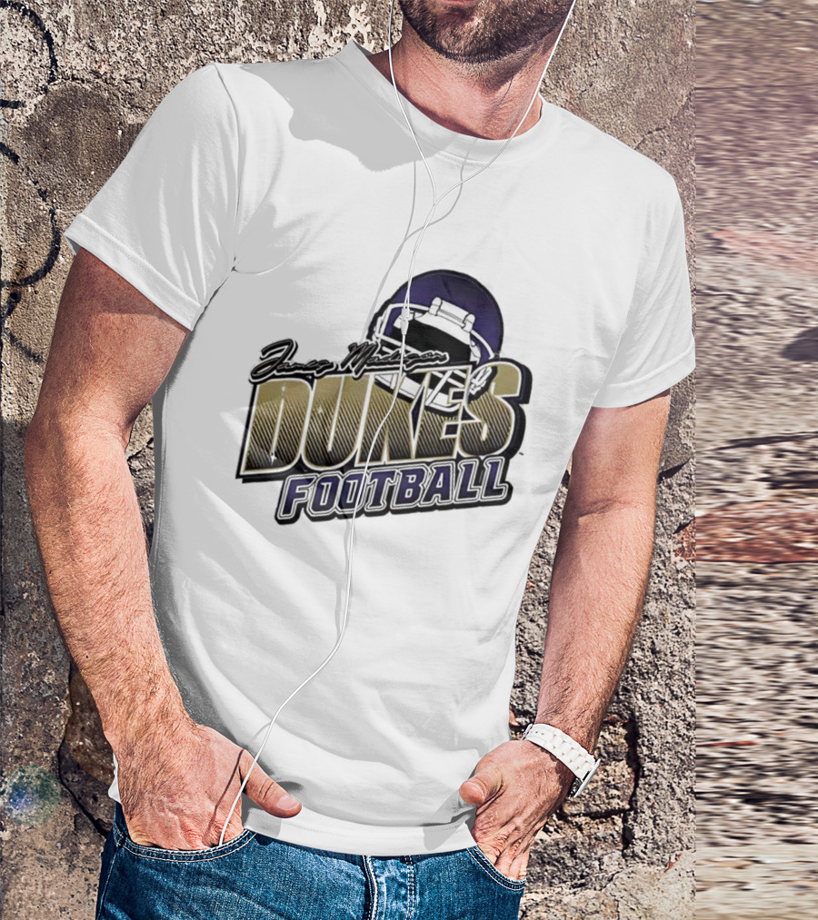 James Madison Dukes Football Helmet T-Shirt