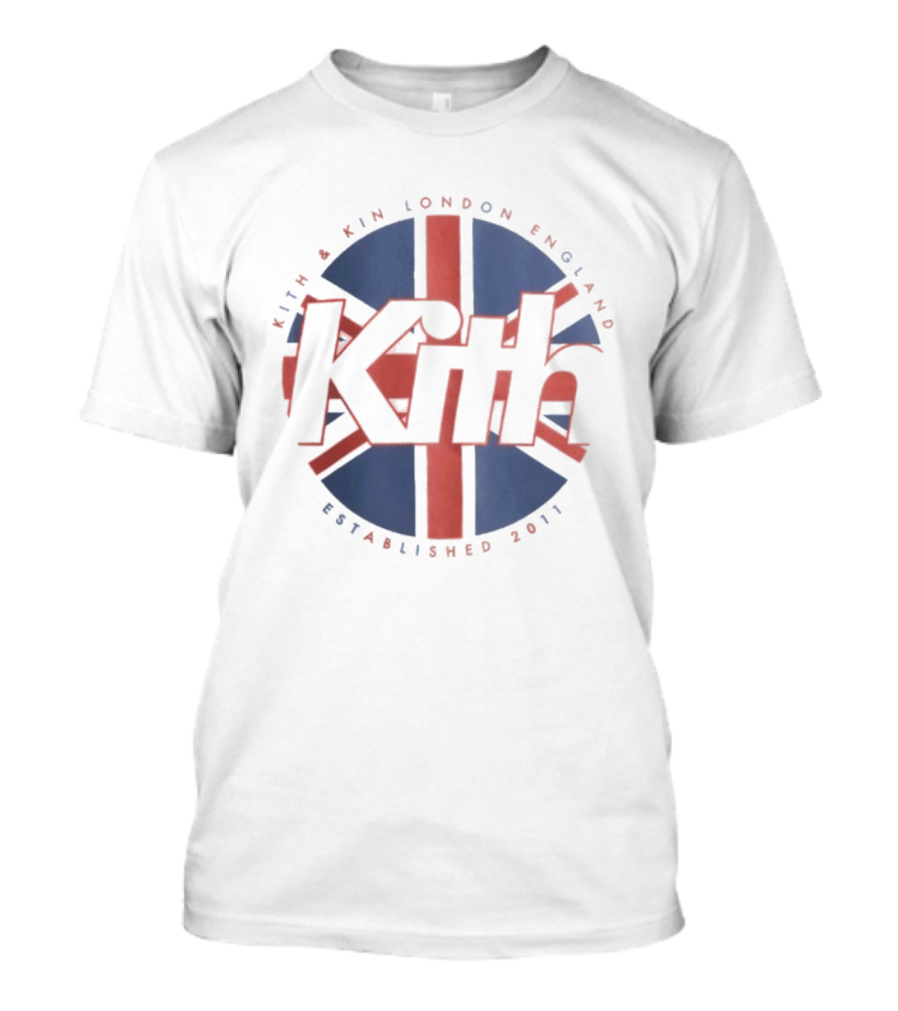 Kith And Kin London England Established 2011 Union Jack Shield T-Shirt