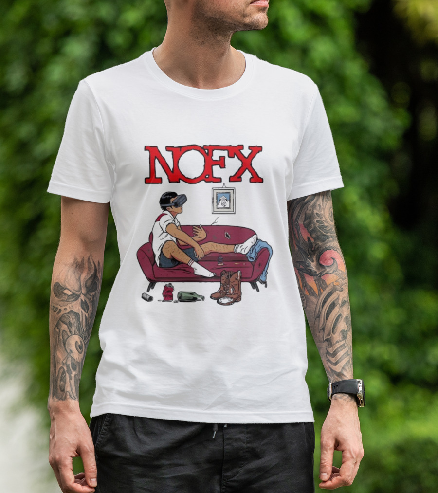 NOFX Virtual Reality Couch Boots T-Shirt