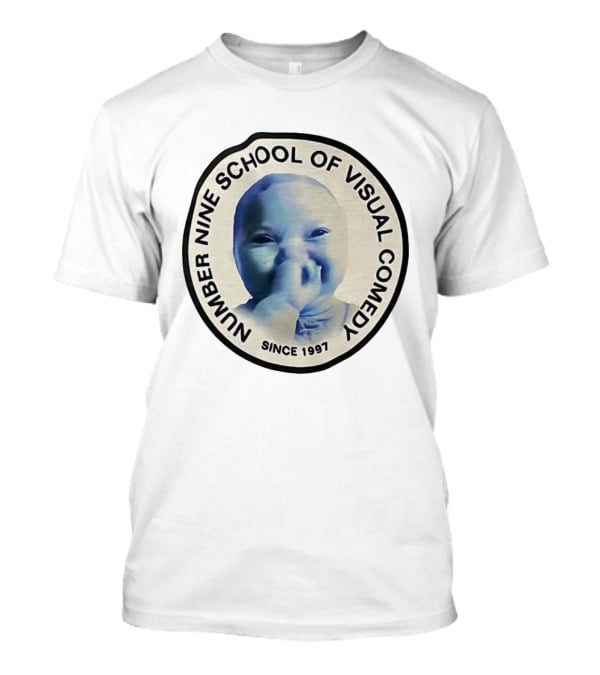 Number Nine School Of Visual Comedy Baby Face Since 1997 T-Shirt