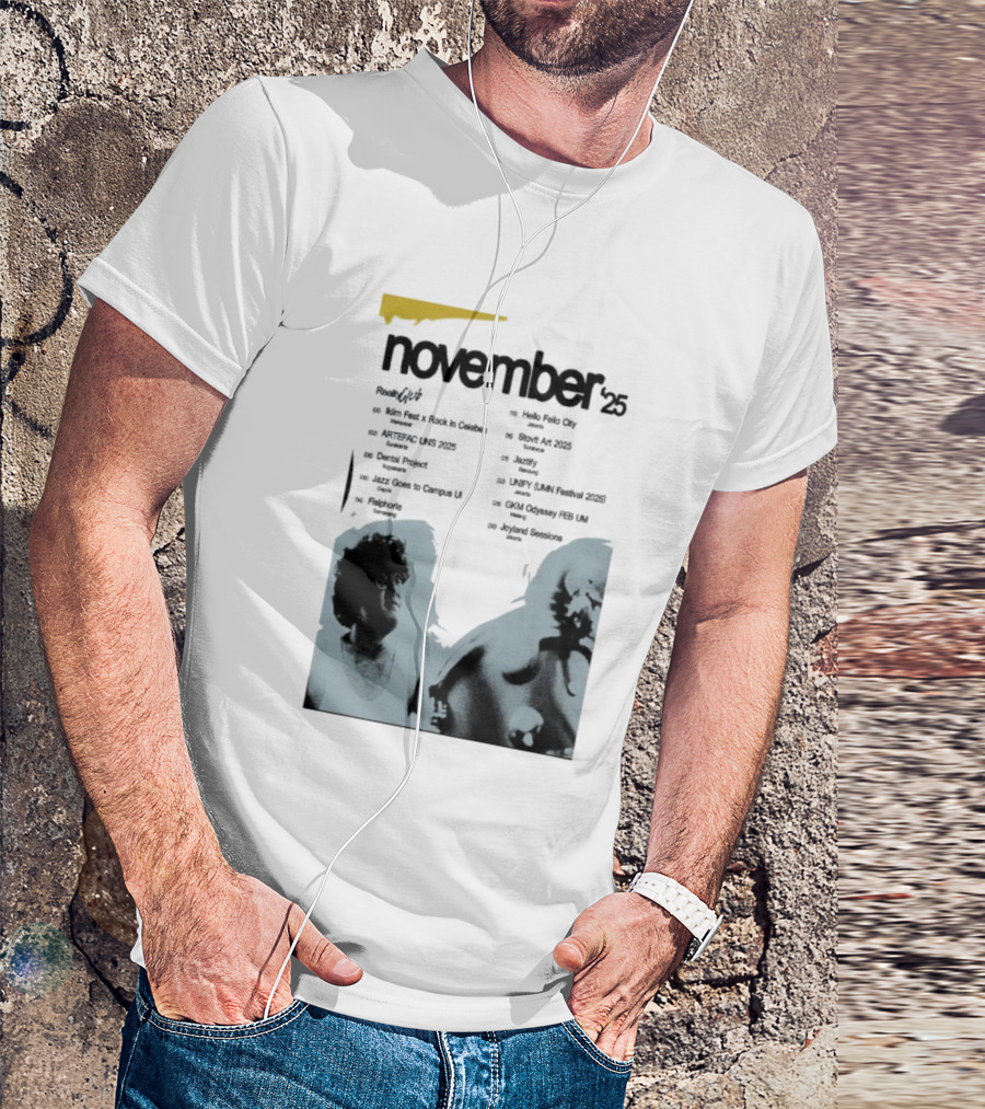 Reality Club November 2025 Jakarta Palace Bandung Surabaya Lampung Semarang Jogja Medan Makassar Padang T-Shirt