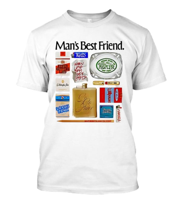 Sabrina Carpenter Man’s Best Friend 2025 Tour Go Juice Agajr Badge Never Getting Laid T-Shirt