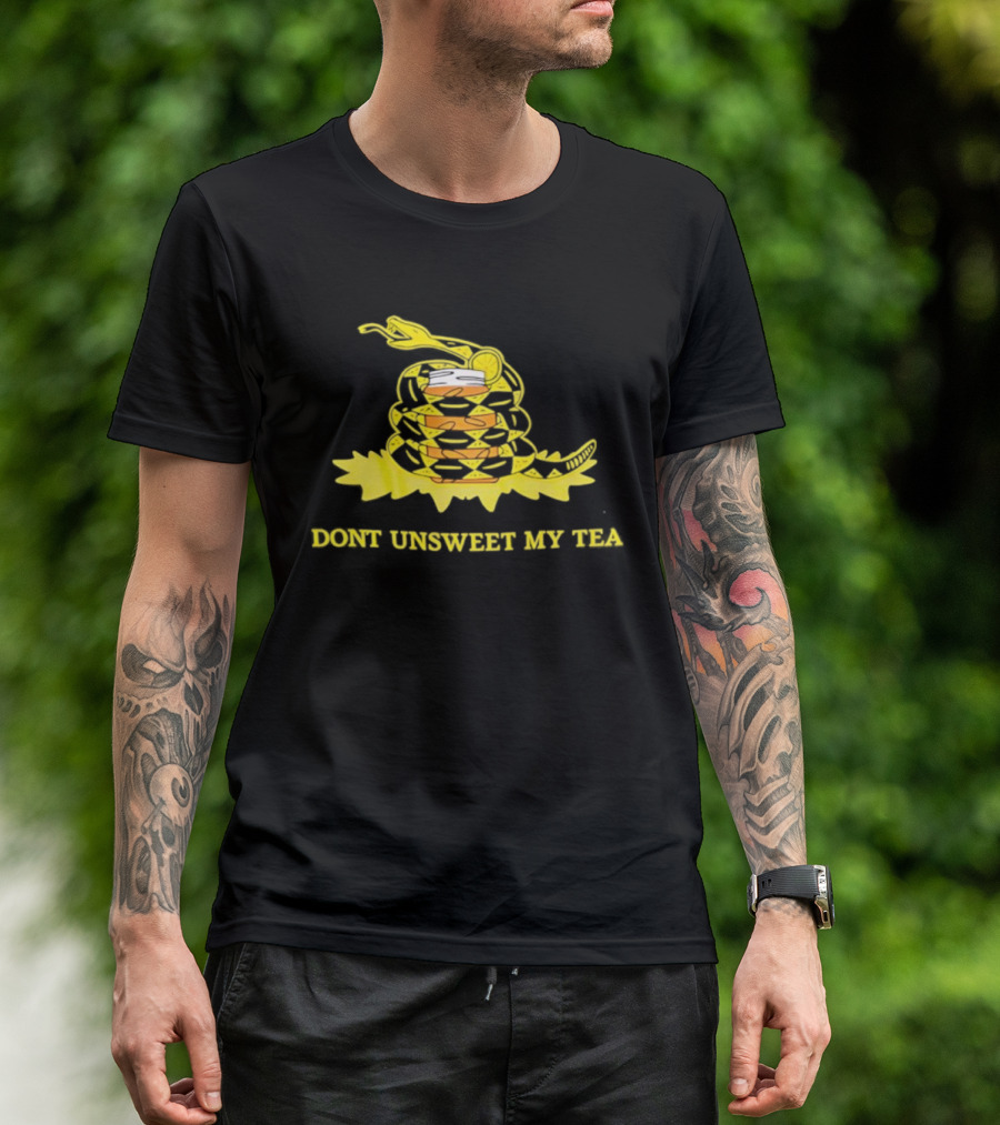 Don’t Unsweet My Tea Gadsden Flag Snake With Lemon And Orange Slices T-Shirt