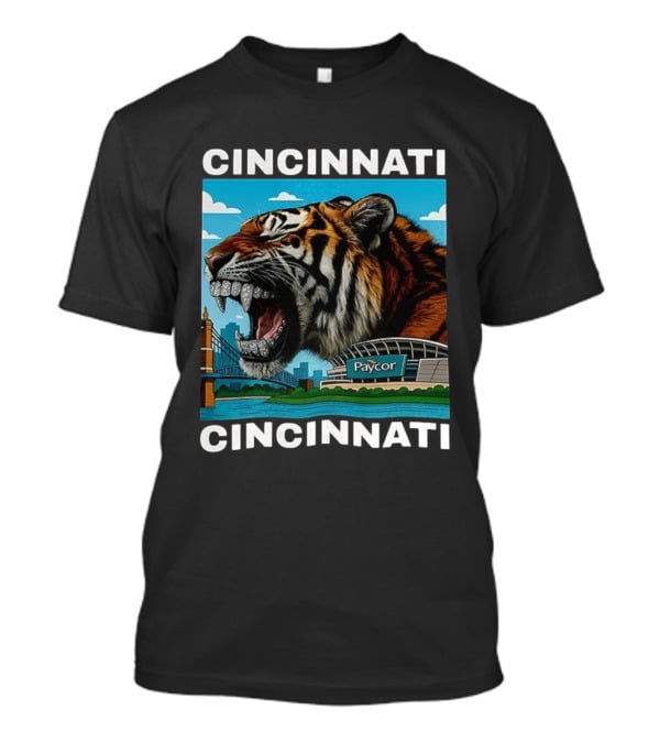Cincinnati Tiger Iced Out Grillz Paycor Stadium Roar T-Shirt