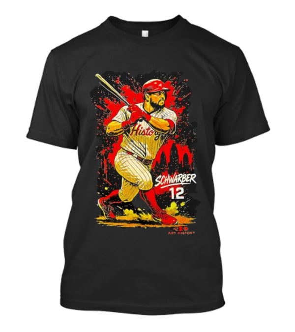 Kyle Schwarber Philadelphia Phillies History 12 Baseball T-Shirt