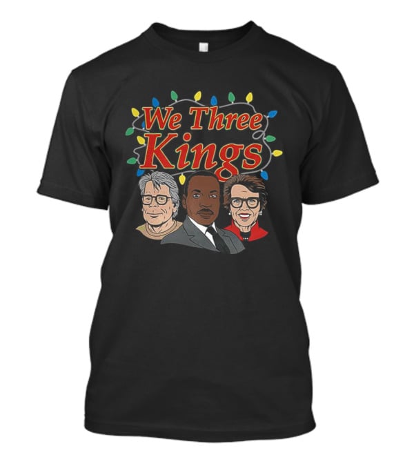 We Three Kings String Of Christmas Lights Cartoon T-Shirt