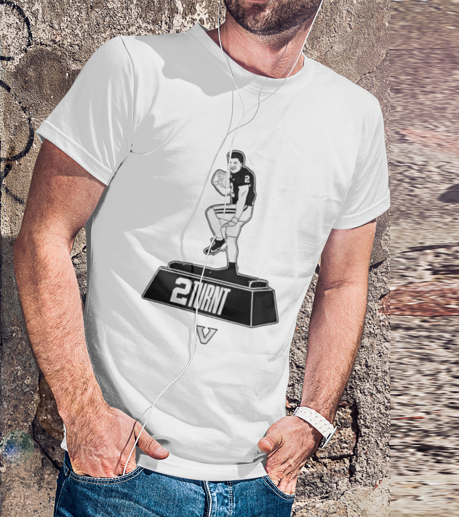2Turnt Football Diego Pavia Heisman Trophy Design T-Shirt