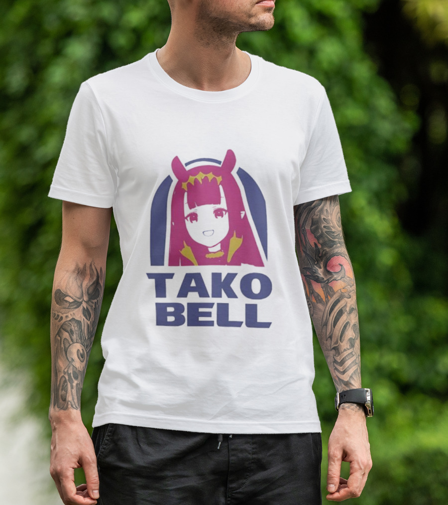 Hololive En Ina Tako Bell Logo Parody T-Shirt