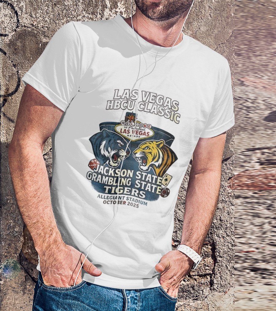 Las Vegas HBCU Classic Jackson State Vs Grambling State Tigers Allegiant Stadium October 2025 T-Shirt