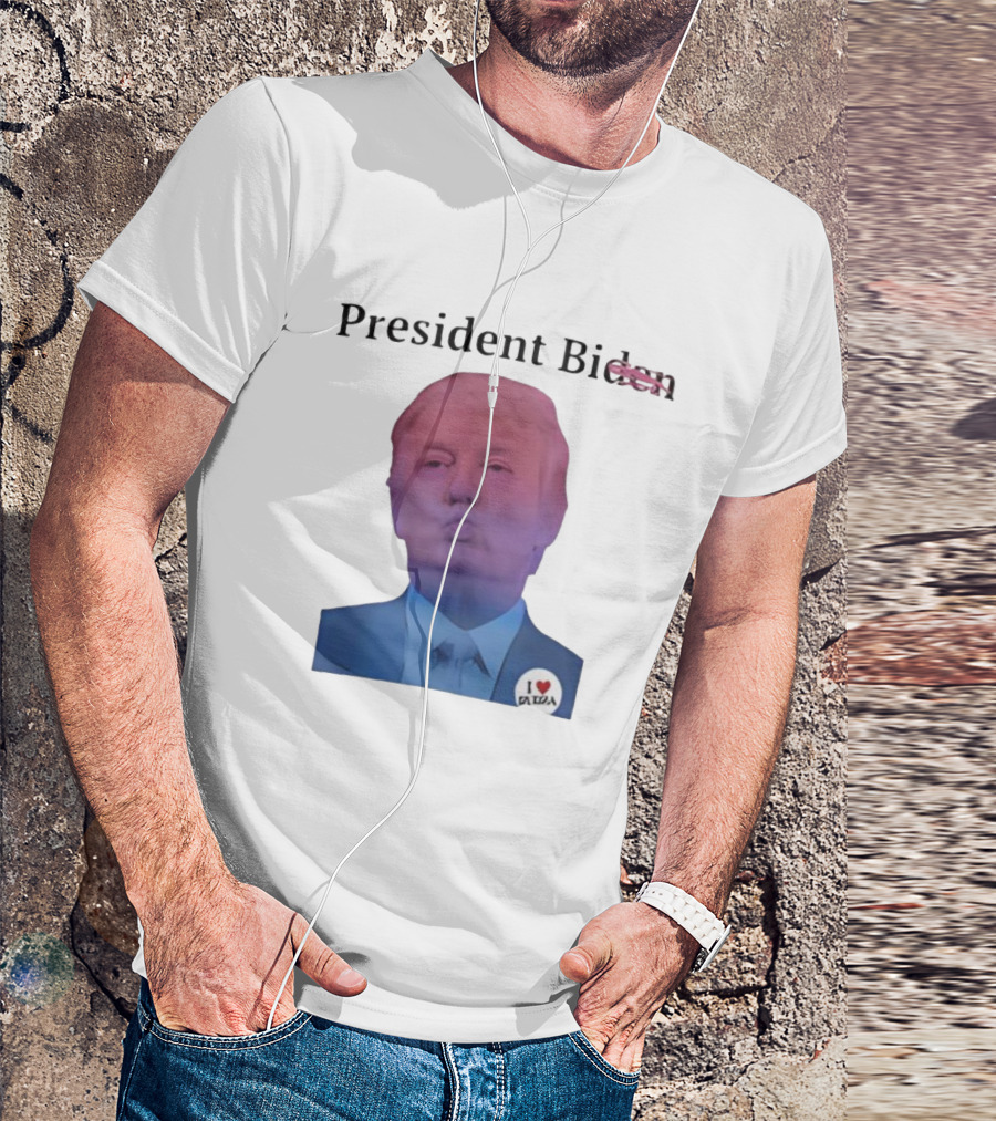 President Bi Den Trump I Love Leda T-Shirt