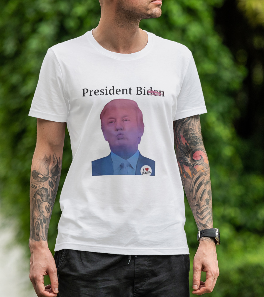 President Bi Den Trump I Love Leda T-Shirt